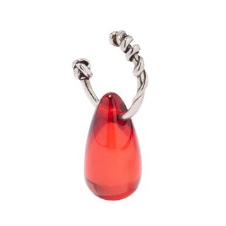 Red Crystal Drop Earring