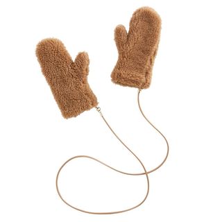 Camel and Silk Mittens