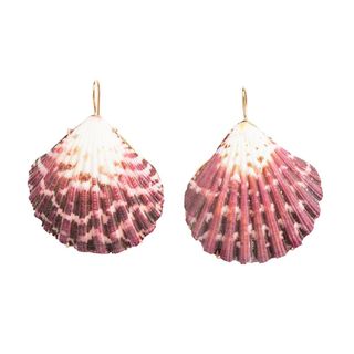Shell and Rose Gold Earrings