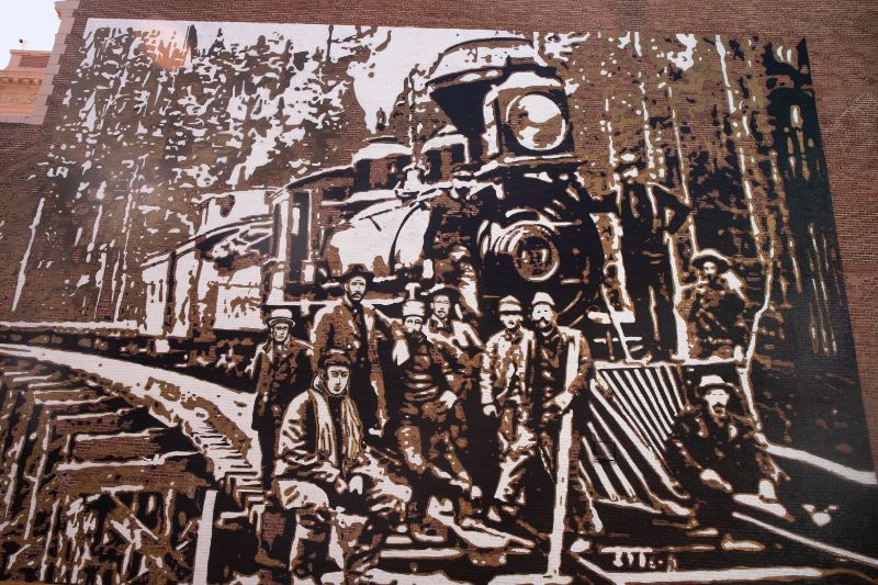 Mural of the Transcontinental Railroad