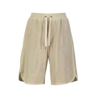 Perforated Leather Shorts
