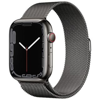 Apple Watch Series 7 (GPS, Cellular, 45mm, Graphite Stainless Steel, Graphite Milanese Loop)