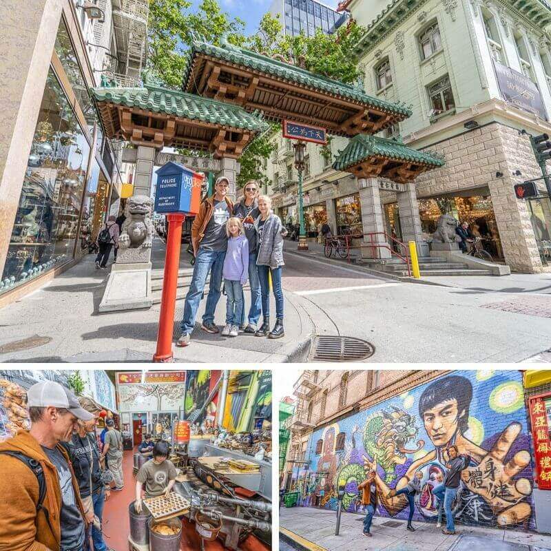 Chinatown is a great place to visit in San Francisco with kids