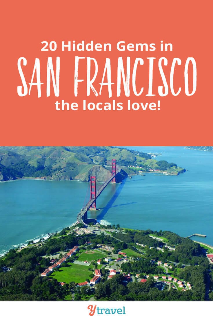 Planning to visit San Francisco? Here are 20 hidden gems in San Francisco that the locals also love to visit. Consider adding these to your San Francisco itinerary for your California vacation.