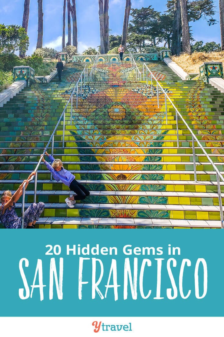 Planning a trip to San Francisco? Here are 20 hidden gems in San Francisco that the locals also love to visit. Consider adding these to your San Francisco itinerary for your California vacation.