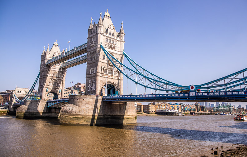 The famous Tower Bridge of London