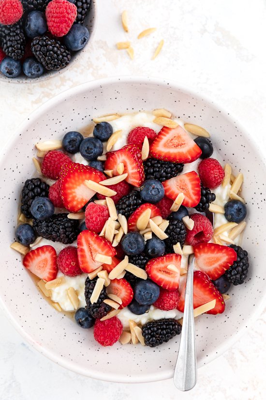 Cottage Cheese Bowls with berries