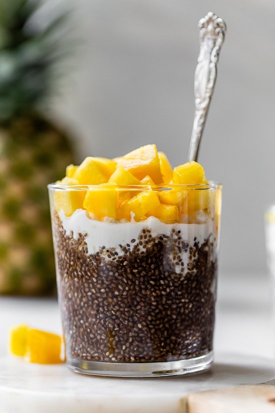 Chia Pudding with Cottage Cheese