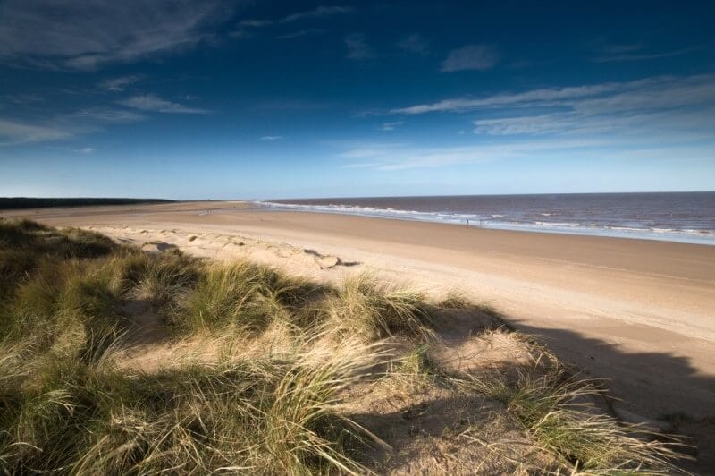 windswept Sand dunes at Holkham Beach Norfolk Coast British Isles 