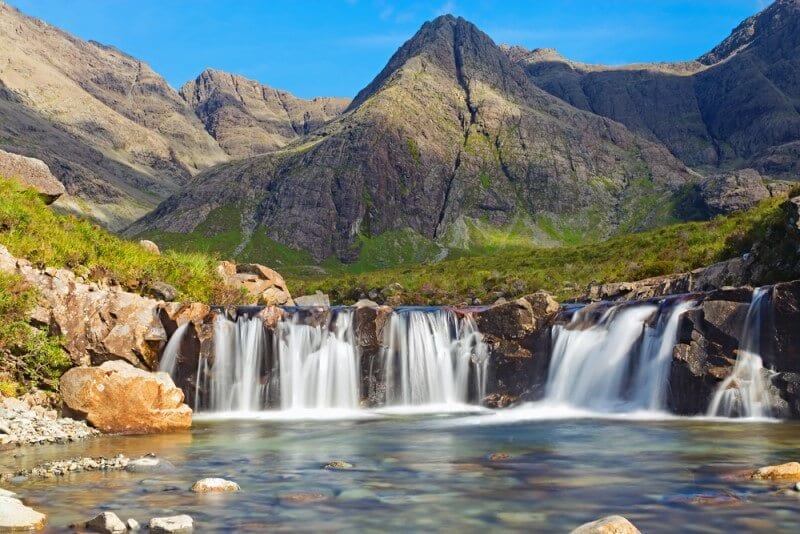 The fairy pools Isle of Skye Scotland British Isles