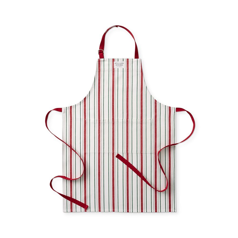 Holiday Stripe Adult Apron Personalized