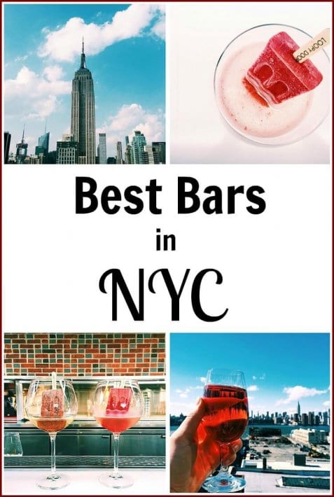 12 of the best bars in NYC from rooftop, to outdoors, to hidden bars. Check this list out on the blog!