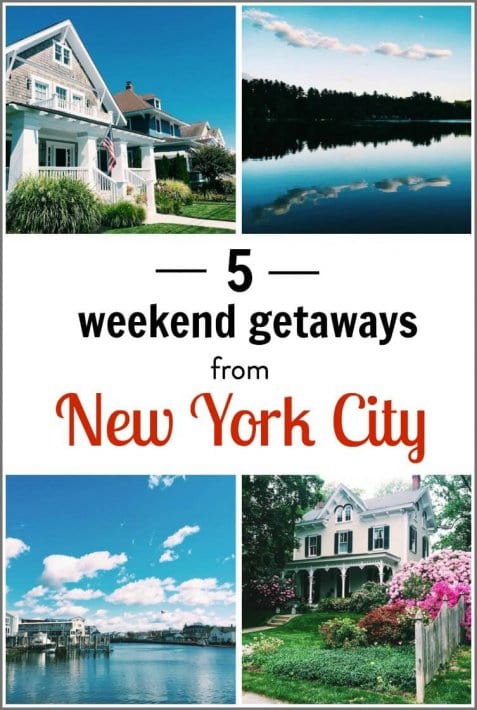 Need suggestions on getaways from NYC? Here are 5 of the best getaways to escape the city.