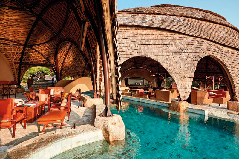 Wild Coast Tented Lodge Ten Tuskers bar and Dining Pavilion