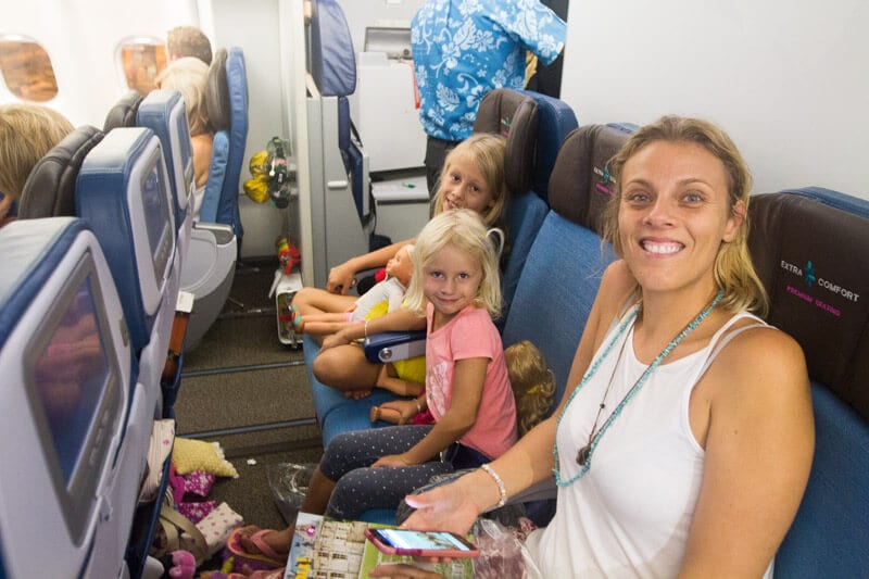 Extra Comfort seats flying to Hawaii on Hawaiian Airlines
