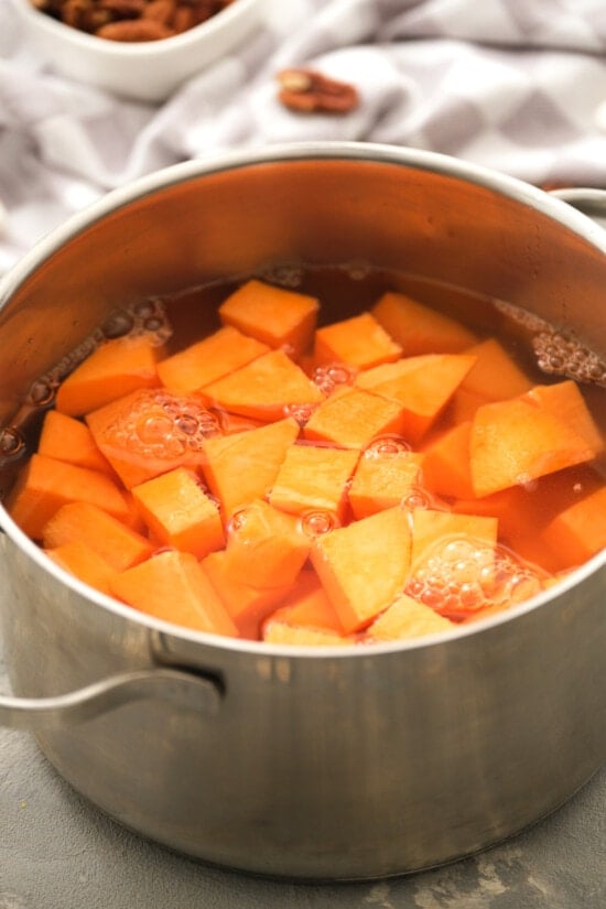 boil sweet potatoes