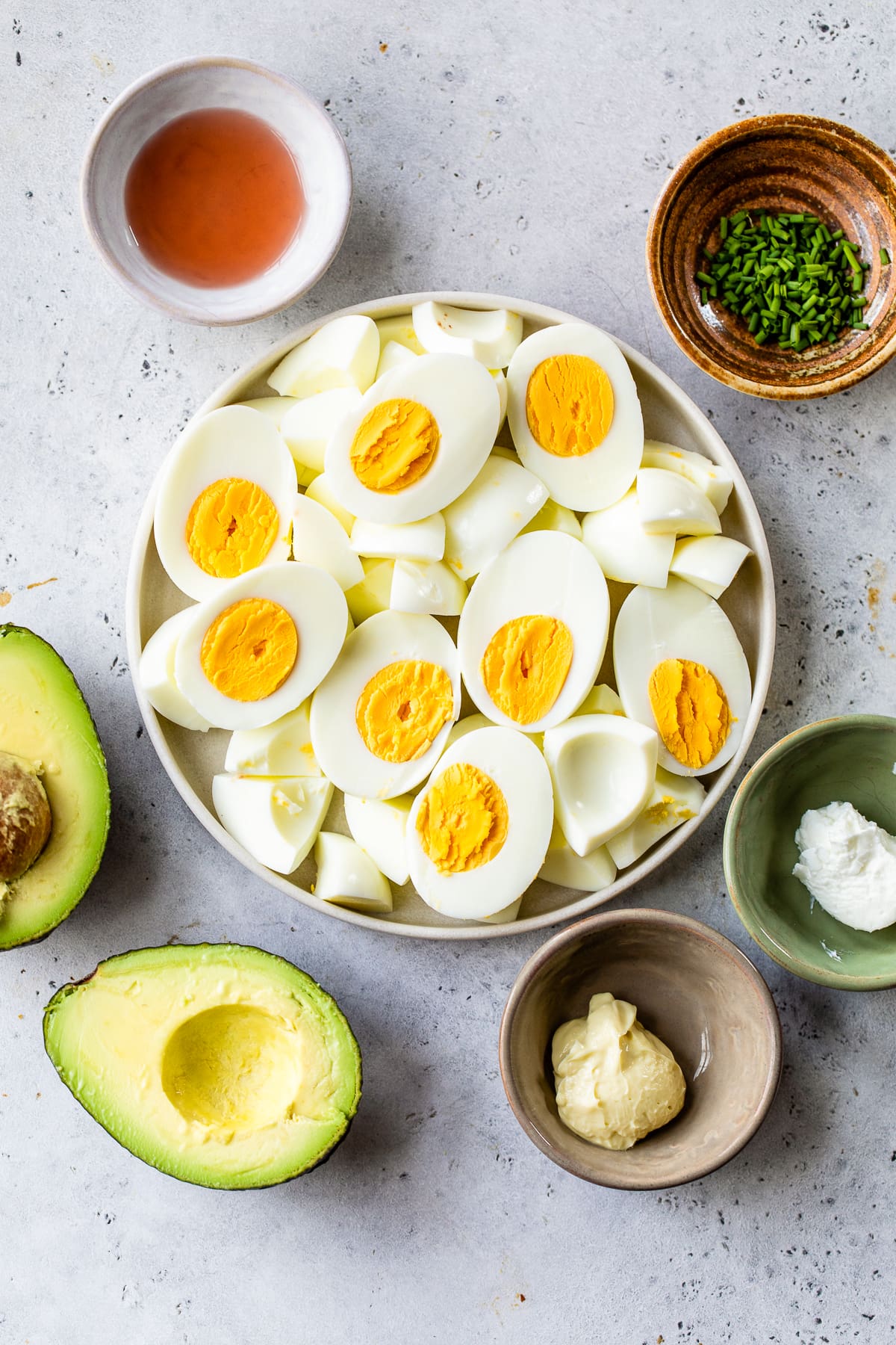 Avocado Egg Salad ingredients
